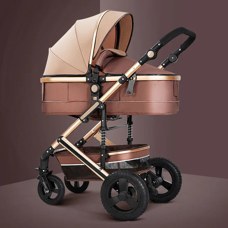 Baby stroller high landscape kinderwagen newborn stroller baby trolley double faced push parm baby carriage Newborn strollers