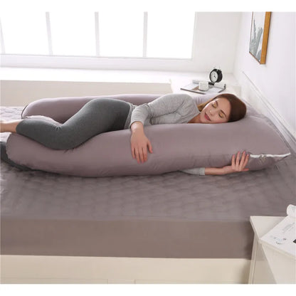 2022 New Full Body Nursing Pregnancy Pillow U-Shaped Maternity For Sleeping With Removable Cotton Cover