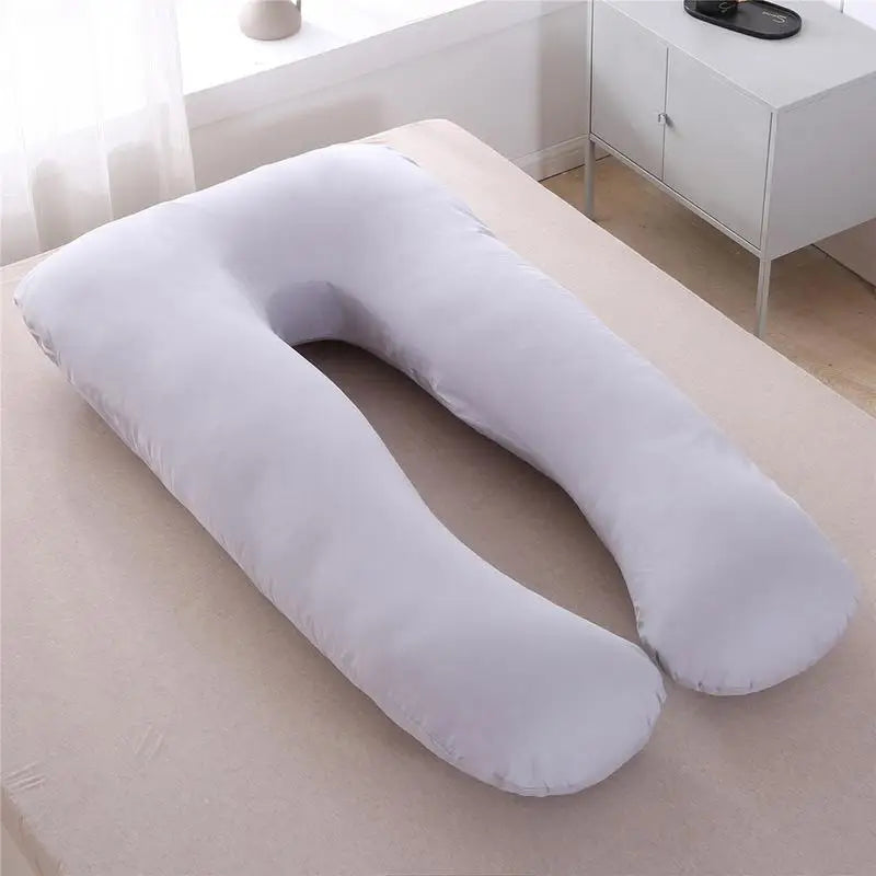 Sleeping Support Pillow Case Cover For Pregnant Women Body Cotton Rabbit Print U Shape Maternity Pillows Pregnancy Side Sleepers