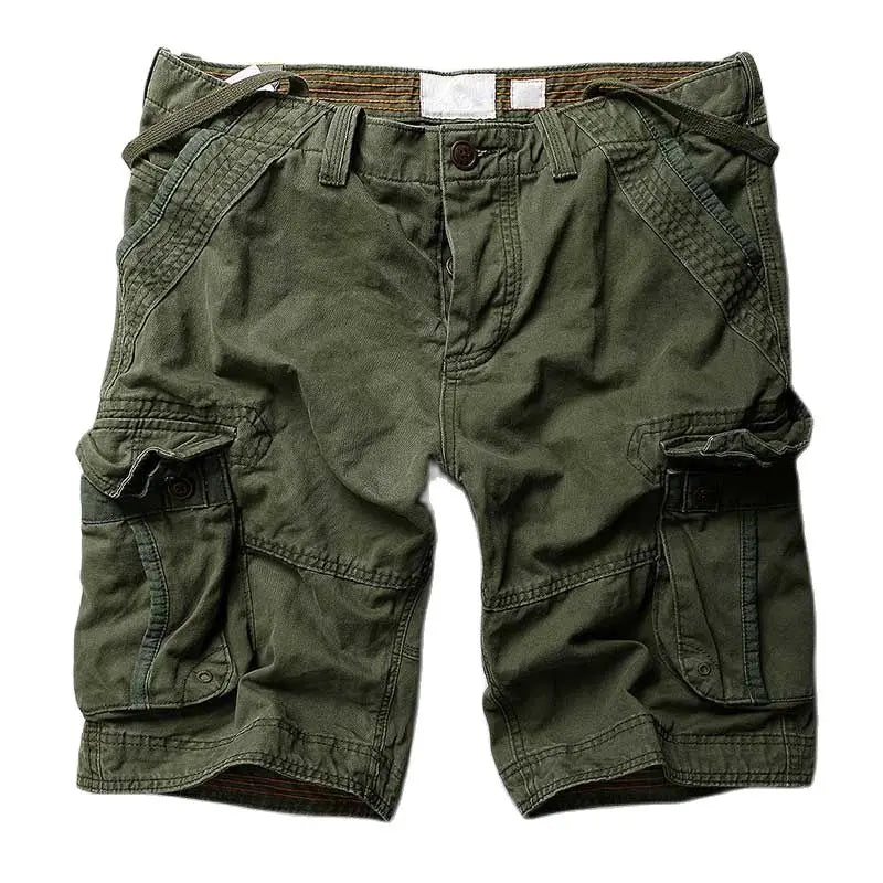 Trendy Camouflage Cargo Shorts Men Casual Military Style Cotton BoardShorts Loose Baggy Multi Pocket Streetwear Clothing