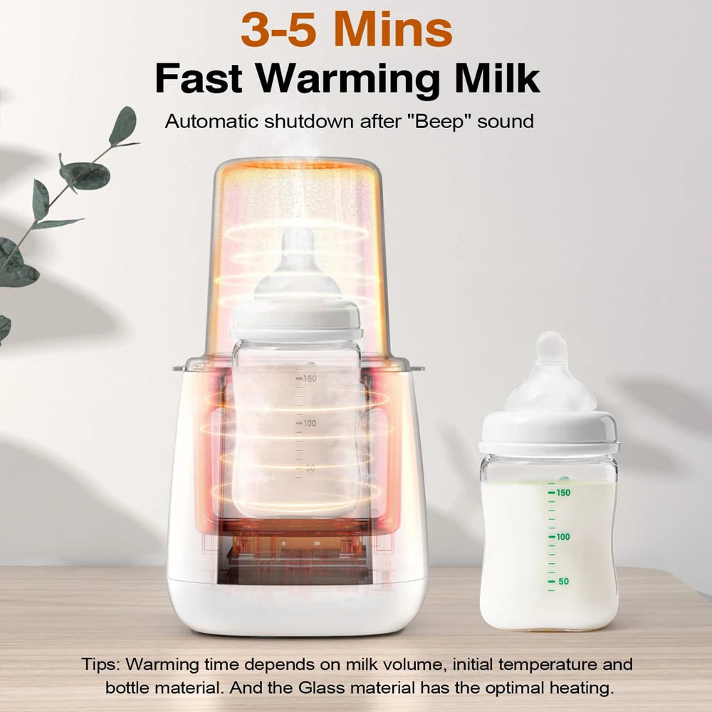 Newborn Baby Feeding Bottle Warmer & Sterilizers with Timer Accurate Temperature Control Food Milk Warmers Bottle Steriliser