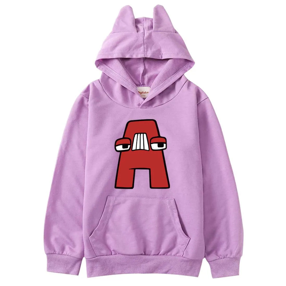 Alphabet Lore Teenagers Autumn Hoodie Children's Clothing Baby Boys Girl Tops Cartoon Print Sweatshirt Kids Clothes 2-15Y