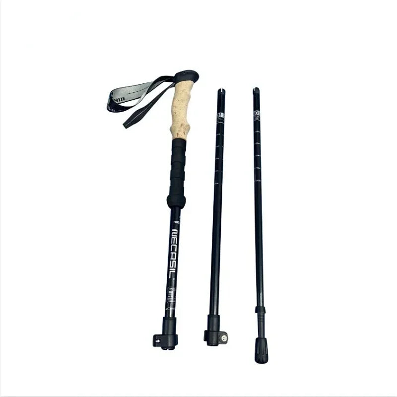 2pcs Trekking Poles Folding Hiking Stick Collapsible Hiking Poles Trekking Stick Walking Poles Nordic Walking Sticks